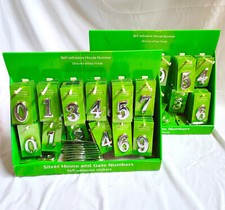 420 x House Number Door Number Signs Custom Personlised Post Box Stick On Brass