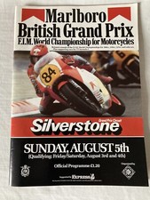 British Grand Prix programme 1980 and 1984.