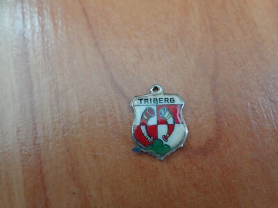 VINTAGE HALLMARKED STERLING SILVER TRIBERG GERMANY BRACELET CHARM BADGE
