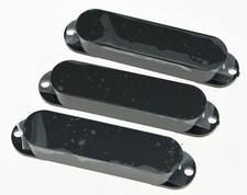 Black ST Closed Single Coil Pickup Cover Sealed Pickup Covers for Fender Strat