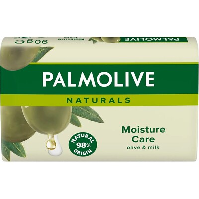 ( SET OF 12 ) Palmolive Naturals - Moisture Care Olive & Milk Soaps 90g