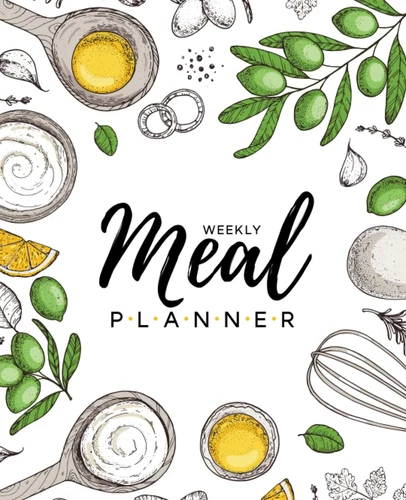 Meal Planner Notebook: Organize Your Weekly Meal Planner and Grocery List, Easy 