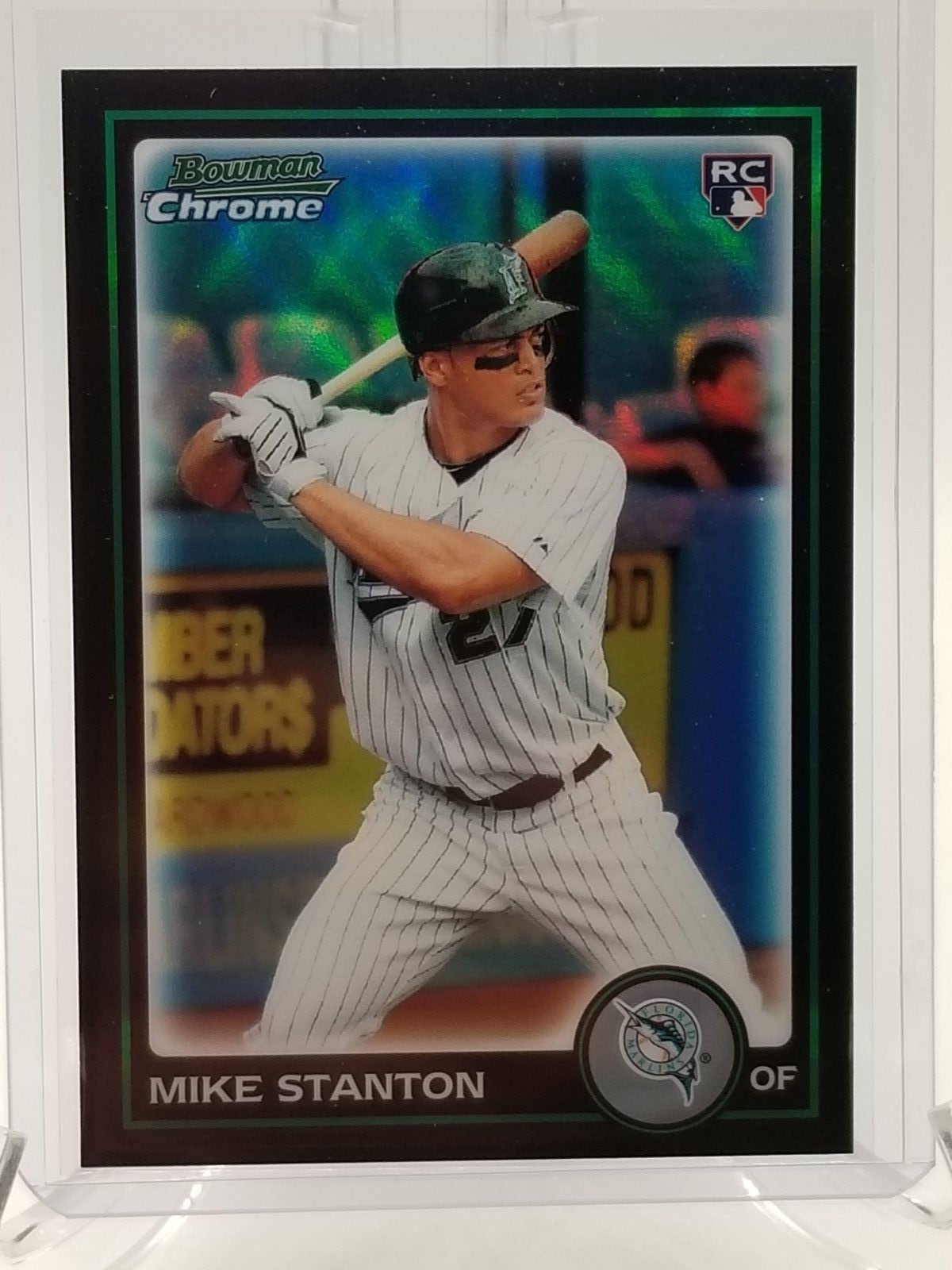 2010 BOWMAN CHROME MIKE GIANCARLO STANTON RC REFRACTOR BDP30 -MINT COND