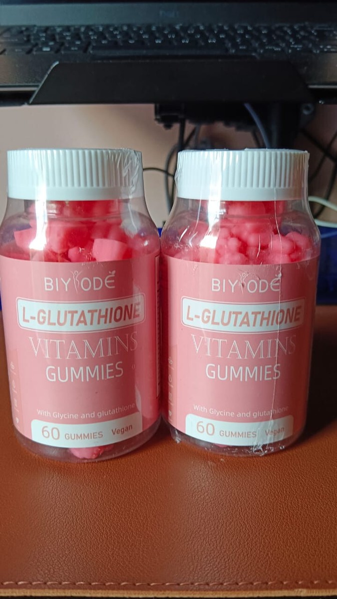 vitamin c for glutathione 2X BIYODE Glutathione Gummies Vegan Skin Glow Biotin L-Glutathione VitC 60'