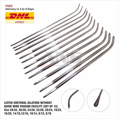 ANS  Urethral Dilators Without Guidewire Passing Facility (Set of 12)