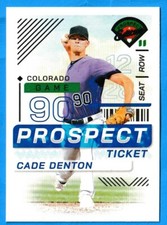 2024 Panini Prospect Edition Baseball Base Cade Denton #142 Colorado Rockies