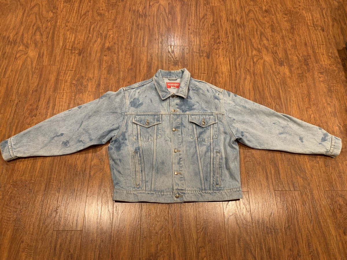 Wrangler HERO L LEVI'S デニムジャケットXL Men's Wrangler Hero Blue Denim Jean Trucker Jacket Size XL RN