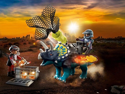 Playmobil 70627 Triceratops Battle for The Legendary Stones Dino Rise Playset, T - 第 2/3 張圖片