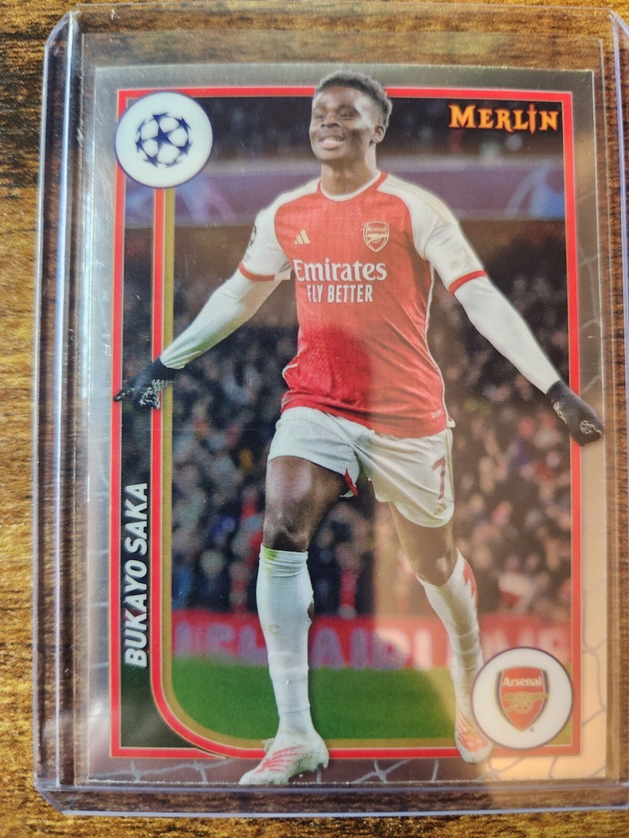 2023-24 Topps Merlin UEFA Bukayo Saka #11 Arsenal | eBay