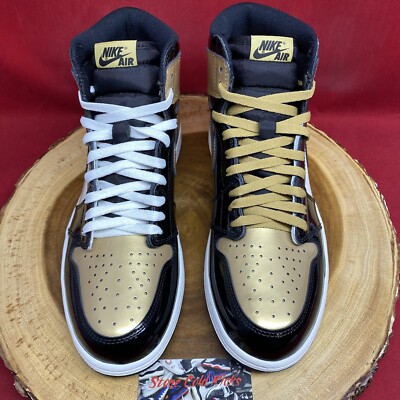 Nike Air Jordan 1 Retro High OG NRG Gold Toe 861428 007 Size 11.5