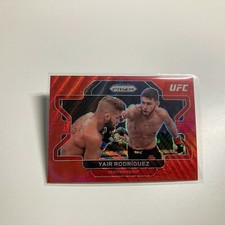 Yair Rodriguez 2022 Panini Prizm UFC Ruby Red Wave Refractor Card #72