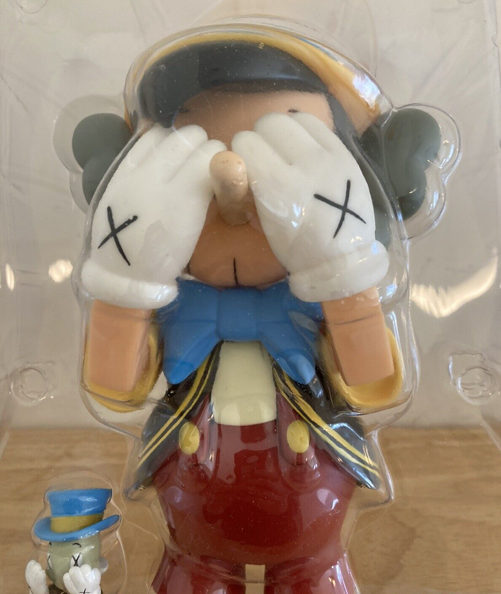 Kaws Medicom Toy Rare Walt Disney Pinocchio & Jiminy Cricket Kaws Medicom Toy Rare Walt Disney Pinocchio & Jiminy Cricket