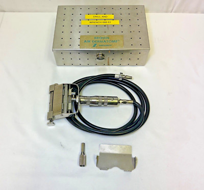 Zimmer Brown Air Dermatome System w/ Guard Wrench & Case