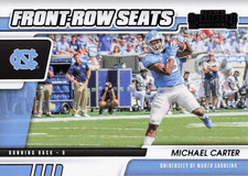 2021 Contenders Draft Picks Front Row Seats Purple Michael Carter #30 Rookie RC