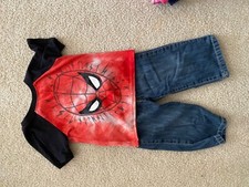 spiderman tshirt and jeans 12-18m boys