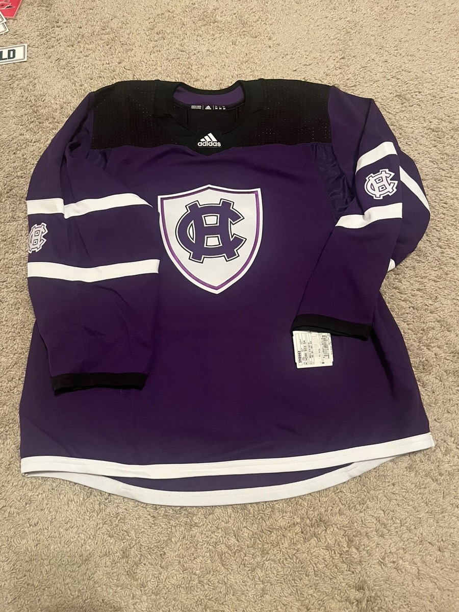 Size 54 Holy Cross Adidas Mic Hockey Jersey