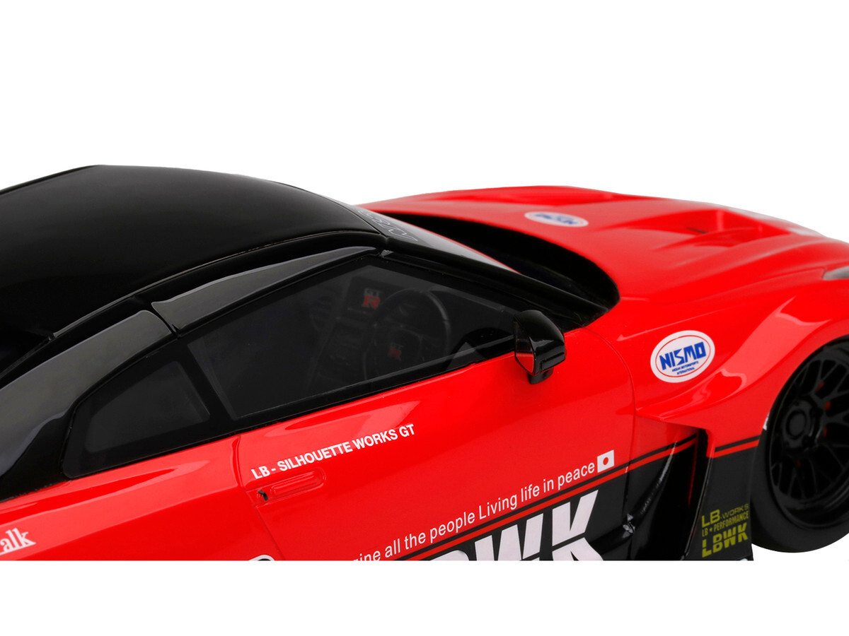 TOP SPEED 1/18 LB-Silhouette WORKS GT … Topspeed 1:18 NISSAN LB-Silhouette WORKS GTR 35GT-RR Ver.2 White