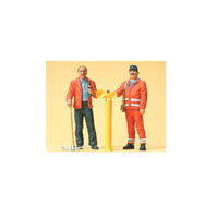 Preiser G 45005 - Gleisbauarbeiter, Sicherungsposten (1:22,5) Neuware
