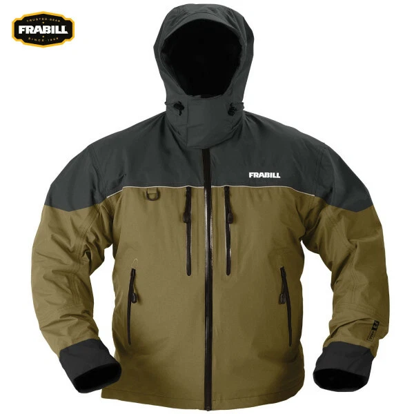 Frabill F3 Gale Fishing Rainsuit Rain Jacket Color Brown Size