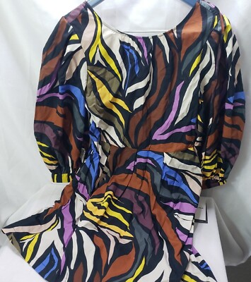 neon zebra dress Women's Halter Dress - Trippy Neon Zebra - High Neck - Above the Knee - Fully Lined - Rainbow Swirl - Raver Festival