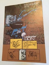 LANDMASTER Lion Rotavator Cultivator & 2 Wheel Tractor Original 1980s Brochure