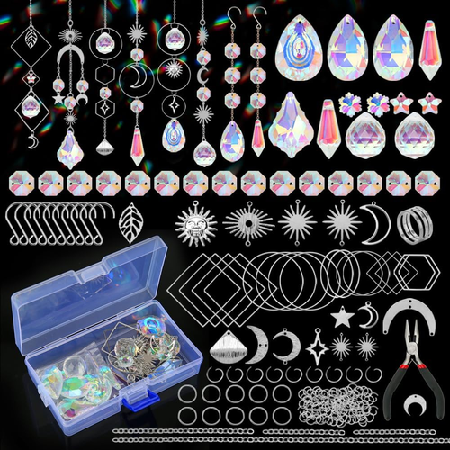 200 Pcs DIY Suncatcher Making Kits for Adults Crystal Sun Catchers Crafts with H - Picture 7 of 12