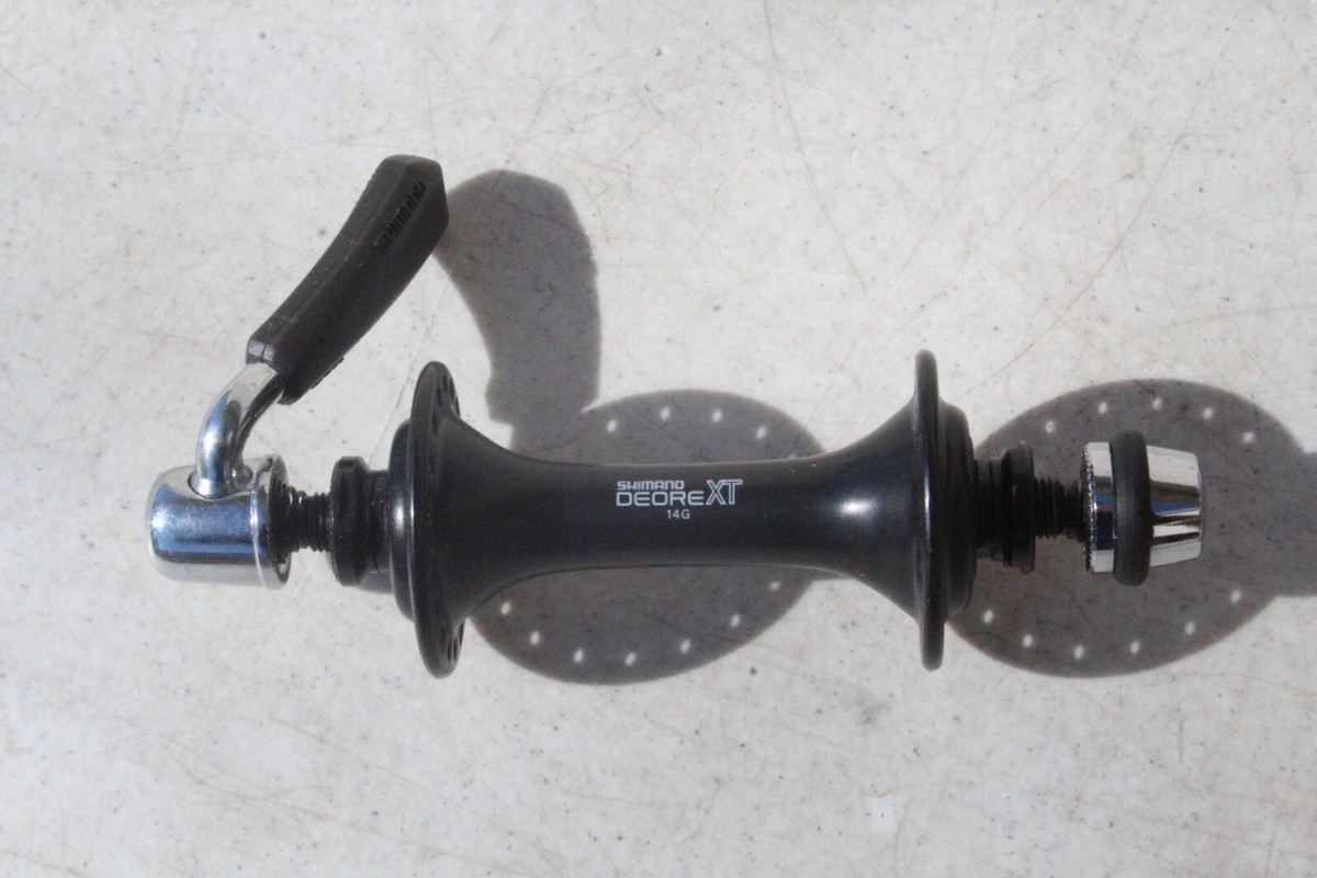 RARE NOS SHIMANO DEORE XT HB-M730 Front Hub 36 Hole BLACK Bike | eBay
