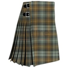 Scottish Handmade Traditional Gordon Weathered Tartan Kilt-Clan Gordon Weathered