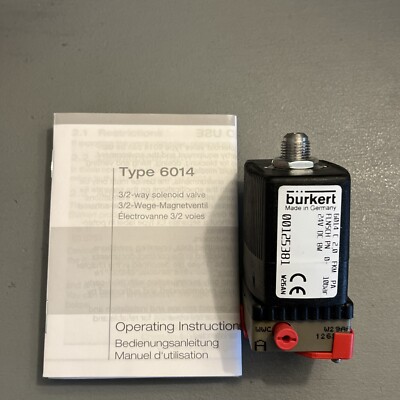 Burkert 6014-C 2.0 FKM PA 3/2-Way Solenoid Valve Direct Acting 00125381