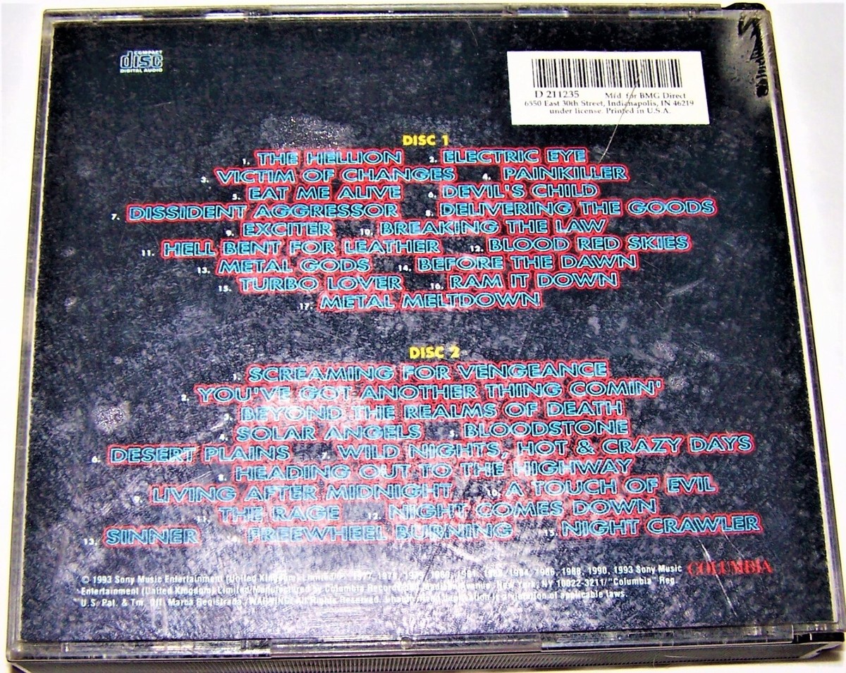 Judas Priest Metal Works 1973-1993 . Double CD set/ Columbia