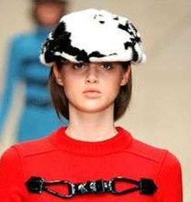 $1,695 Burberry Prorsum MINK Fur Calf Leather S Flat Cap Hat $1,695 Burberry Prorsum MINK Fur Calf Leather S Flat Cap Hat