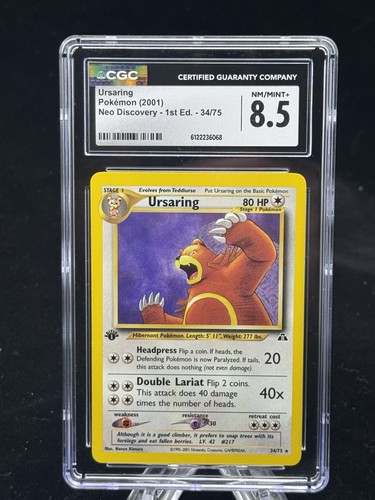 Ursaring (1st Edition) graded CGC 8.5 for sale on eBay