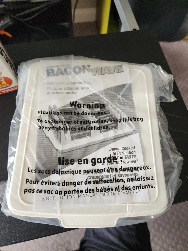 Original Emson Bacon Wave Microwave Bacon Tray “As Seen On TV” New In Box - Image 3 of 4