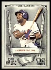 2021 Topps Allen & Ginter Historical Hits Joe Carter #HH-1