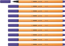 Point 88 Fineliner Pens Pack of 10 Violet