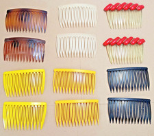 Lot Side Hair Combs Mixed Lot 12 6 pair 1980s Updo