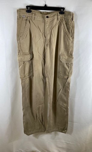 Carhartt Men's Tan FR Fire Resistant Dungaree Cargo Pants NFPA 2112 Sz 36x32