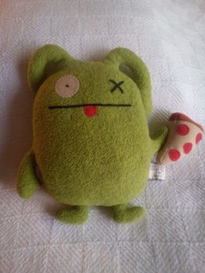 Ugly Doll OX Green Pizza Slice Plush Retired 2013 Gund 10" 4036791 0513KI