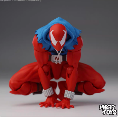 In Stock Hot-New Mess Toys Scarlet Hero Spider-Man Blue Suit 1/12
