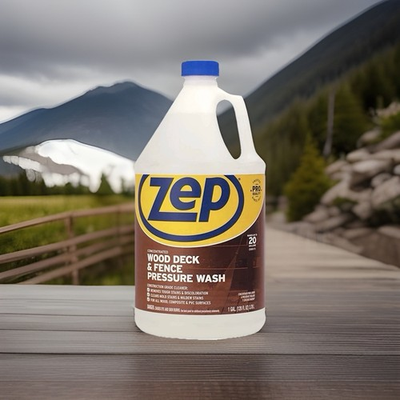 #ad Zep Wood Deck amp; Fence Pressure Wash Cleaner Concentrate 128oz makes 20 gallons $18.38