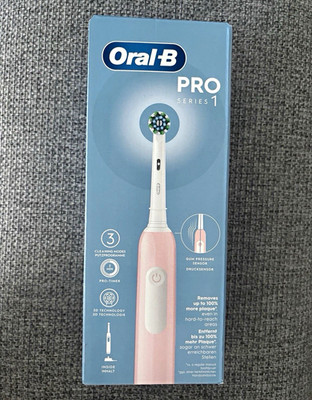 Oral-B Pro Series 1 Zahnbürste rosa/weiß, oszillierend, 3 Stufen, inkl. 20 Köpfe