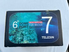 TELESIN 6&rdquo; Dome Port for GoPro Hero 7 Black, Unused, Boxed with Accessories