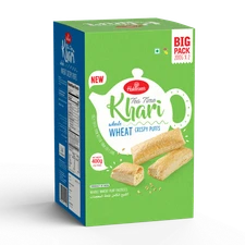 Haldiram’s Whole Wheat Khari - 400gm | Flaky Puff Pastries | Authentic Indian