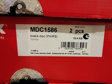 2x Brake Discs FRONT Set L/R 255mm 4 Studs Fits TOYOTA Mintex MDC1586