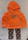 My Destiny Toddler Girl Orange & Brown 2-Pc Hoodie & pants Outfit Set Size 2T