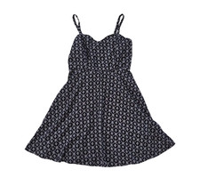 Old Navy Cami Dress Womens M Black White Geometric Fit Flare Sundress Bohemian