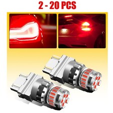 2-20X 4057 3157 3156 T25 Rear Red 3456 LED Brake Tail Stop Parking Light Bulb 2F