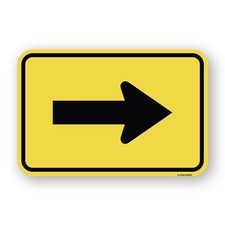 Arrow Left or Right Heavy Gauge Aluminum Parking Sign Rust Proof