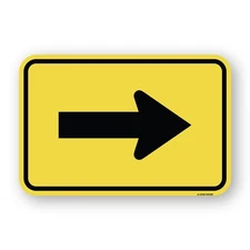 Arrow (Left or Right) Heavy Gauge Aluminum Parking Sign Rust Proof