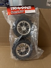 Traxxas 5173 Tires wheels, assembled, glued SS Split-Spoke chrome wheels
